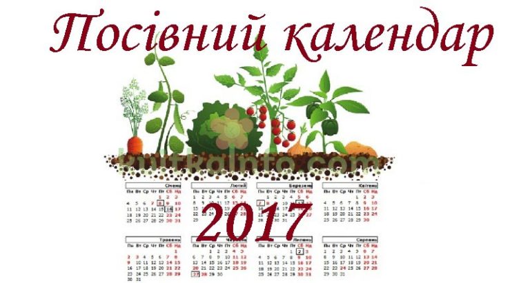 Посівний календар 2017